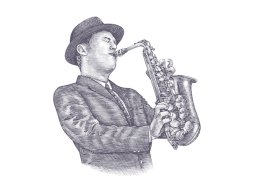Saxophone Player art